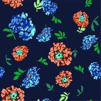 floral pattern with geraniums. perfect for textiles and decoration vector