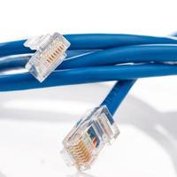 Blue internet cable photo