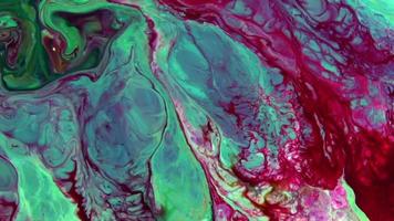 Fondo de pintura líquida de colores abstractos con textura video