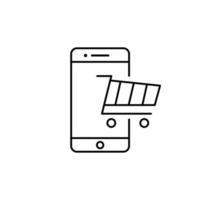 Online shopping .Vector e-commerce icon. vector