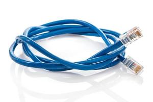 Blue internet cable photo