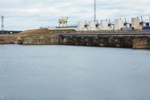 River dam power plant photo