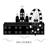 capitales europeas, ciudad de helsinki vector