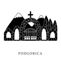 European capitals, Podgorica city vector