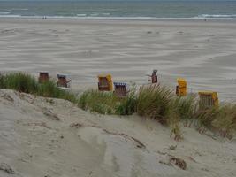 summer evening at the beach of Juist photo