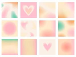 Social media backgrounds stories with abstract gradient design vector