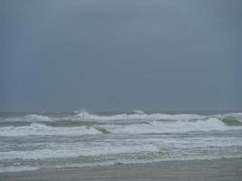 the beach of Juist in germany photo