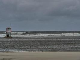 summer tiem at the beach of Juist photo