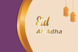 Wishing Eid al- Adha holy festival of Islam Muslim. Happy eid al-Adha. Flat vector illustration isolated.