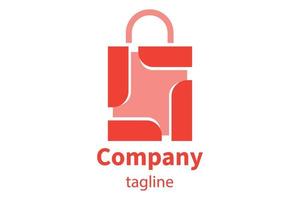 Shopping Bag Logo Icon vector