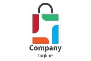 Shopping Bag Logo Icon vector