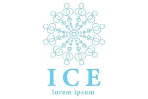 Crystal Ice Logo Icon Design vector