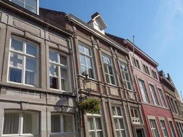 The city of Maastricht at the river Maas in the netherlands photo