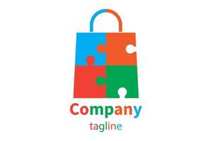 Shopping Bag Logo Icon vector