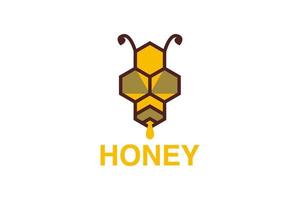 Bee Honey Logo Icon Design vector