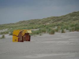 summer evening at the beach of Juist photo