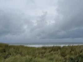 summer tiem at the beach of Juist photo