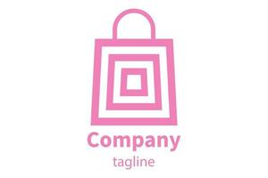 Shopping Bag Logo Icon vector