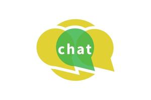 Chat Bubble Logo Icon Design vector