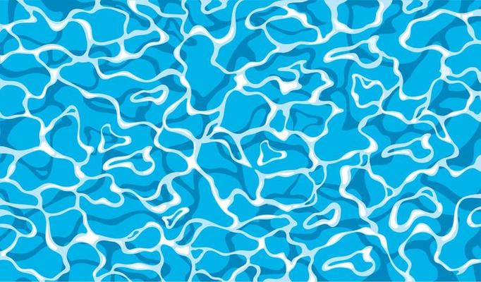 Texture of water. Blue water texture background in vector illustration