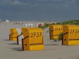 the beach of german island Juist photo