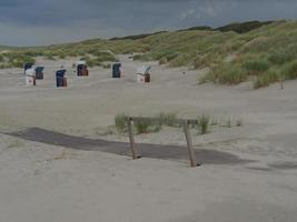 summer evening at the beach of Juist photo