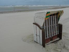 the beach of Juist in germany photo