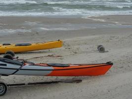 the beach of Juist in germany photo