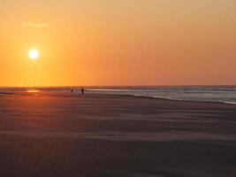 sundown on the island of Juist photo