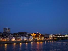 The city of Maastricht at the river Maas in the netherlands photo