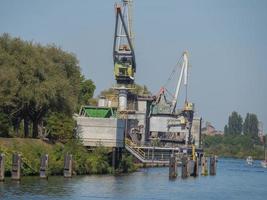 The city of Maastricht at the river Maas photo