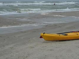 the beach of Juist in germany photo