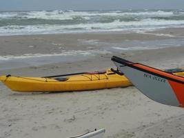 the beach of Juist in germany photo