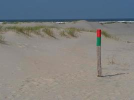 The beach of Juist island in germany photo