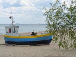 the beach of Sopot in Poland photo