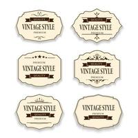 Vector frame and label vintage style.