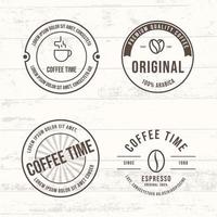 Vector set of coffee label,different logo badge design illustration.