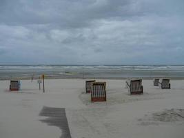 the beach of Juist in germany photo