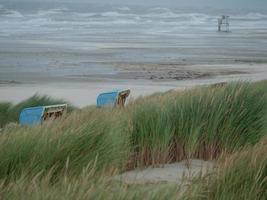 the beach of Juist in germany photo