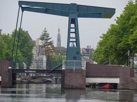 Leiden city in the netherlands photo