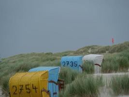 the beach of Juist in germany photo