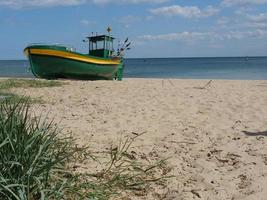 playa en el mar báltico en polonia foto