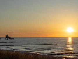 sundown at the beach ofZingst photo