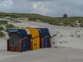 summer evening at the beach of Juist photo