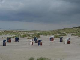 summer evening at the beach of Juist photo