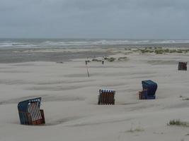 summer tiem at the beach of Juist photo