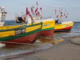 the beach of Sopot in Poland photo