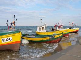 the beach of Sopot in Poland photo