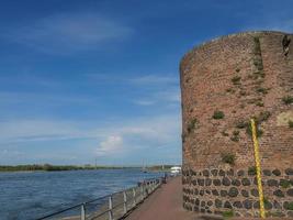 the city of Rees at the rhine river photo