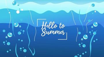 hello summer party ,illustration background vector